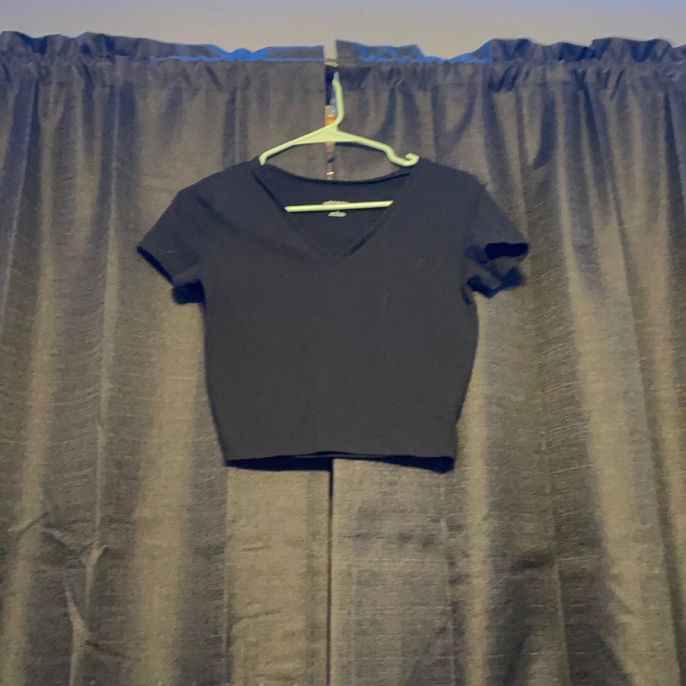Lightly used black crop top